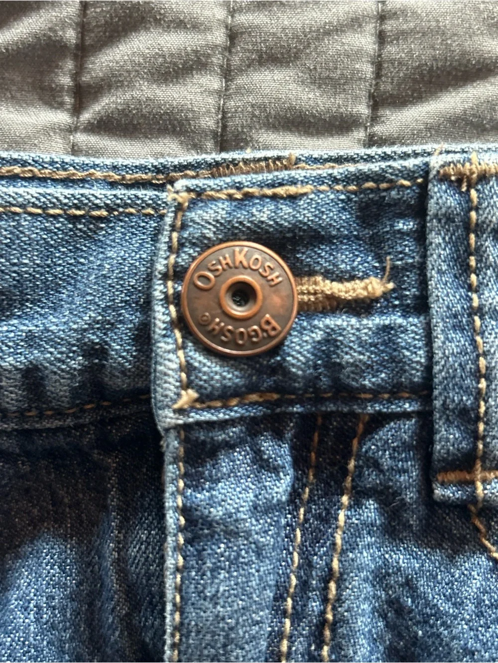 OshKosh B'gosh Denim Ruffle Skirt with Butterfly Embroidery